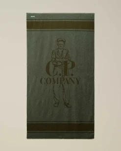 C.P. Company Beach Towel Agave Green Sale