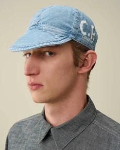 C.P. Company Blu Cycle Cap Stone Bleach-Blue Outlet