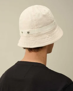 C.P. Company Bull Assi Bucket Hat Greige-Grey Sale