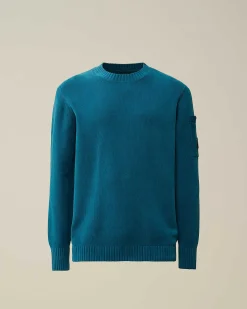 C.P. Company Chenille Cotton Knit Ink Blue Hot