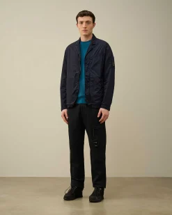 C.P. Company Chenille Cotton Knit Ink Blue Hot