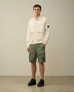 C.P. Company Chrome-R Cargo Shorts Agave Green Fashion