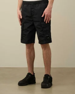 C.P. Company Chrome-R Cargo Shorts Total Eclipse-Blue Sale