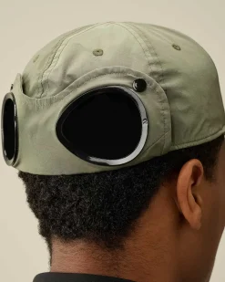 C.P. Company Chrome-R Goggle Cap Agave Green Hot