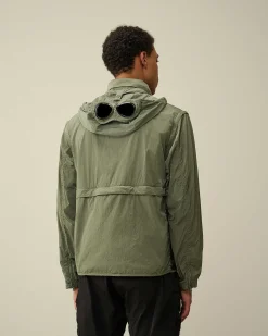 C.P. Company Chrome-R Goggle Utility Jacket Agave Green Cheap