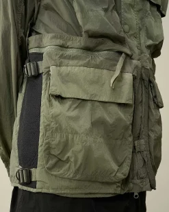 C.P. Company Chrome-R Goggle Utility Jacket Agave Green Cheap