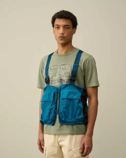 C.P. Company Chrome-R Goggle Utility Jacket Ink Blue New