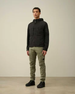 C.P. Company Chrome-R Hooded Jacket Black Flash Sale