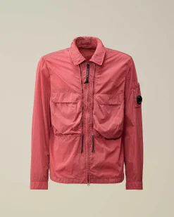 C.P. Company Chrome-R Hooded Overshirt Red Bud Online