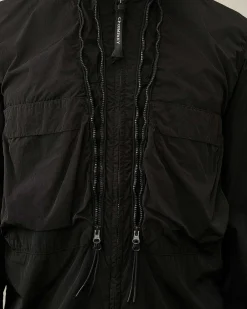 C.P. Company Chrome-R Hooded Overshirt Black Discount