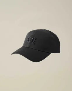 C.P. Company Chrome-R Logo Cap Total Eclipse-Blue Discount