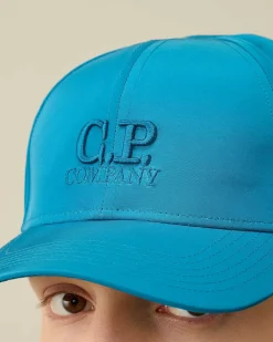 C.P. Company Chrome-R Logo Cap Ink Blue Store