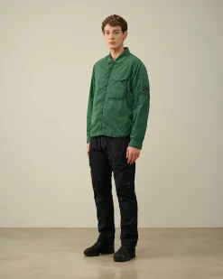 C.P. Company Chrome-R Pocket Overshirt Duck Green Shop