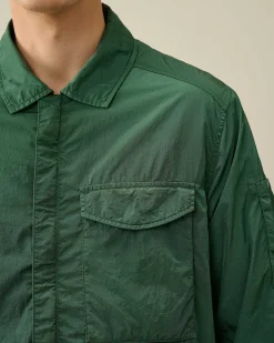 C.P. Company Chrome-R Pocket Overshirt Duck Green Shop