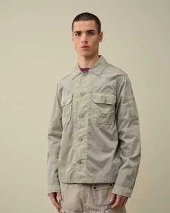C.P. Company Chrome-R Pocket Overshirt Drizzle Grey Clearance