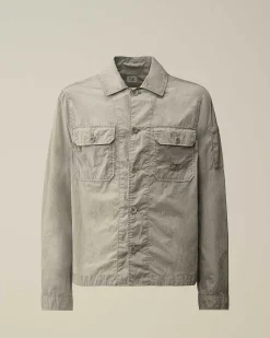 C.P. Company Chrome-R Pocket Overshirt Drizzle Grey Clearance