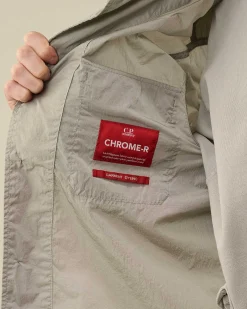 C.P. Company Chrome-R Pocket Overshirt Drizzle Grey Clearance