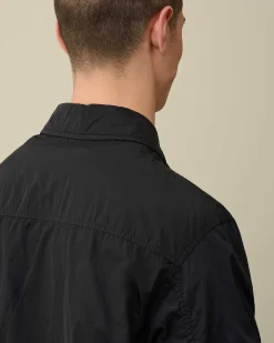C.P. Company Chrome-R Pocket Overshirt Total Eclipse-Blue Best