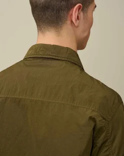 C.P. Company Chrome-R Pocket Overshirt Ivy Green Cheap