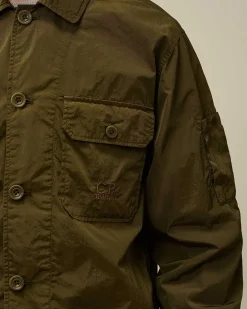 C.P. Company Chrome-R Pocket Overshirt Ivy Green Cheap
