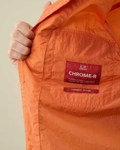 C.P. Company Chrome-R Pocket Overshirt Gold Flame-Orange Best