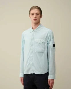 C.P. Company Chrome-R Pocket Overshirt Starlight Blue Cheap