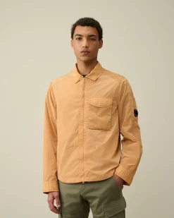 C.P. Company Chrome-R Pocket Overshirt Pastry Shell-Orange Cheap