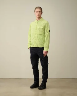 C.P. Company Chrome-R Pocket Overshirt White Pear Flash Sale