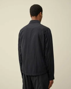 C.P. Company Chrome-R Pocket Overshirt Total Eclipse-Blue Discount