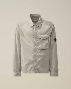 C.P. Company Chrome-R Pocket Overshirt Drizzle Grey Online