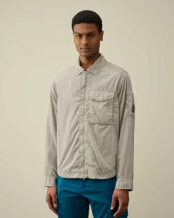 C.P. Company Chrome-R Pocket Overshirt Drizzle Grey Online