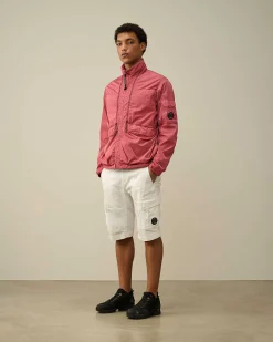 C.P. Company Chrome-R Zipped Jacket Red Bud Clearance