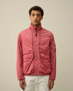 C.P. Company Chrome-R Zipped Jacket Red Bud Clearance