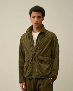 C.P. Company Chrome-R Zipped Jacket Ivy Green Flash Sale