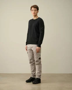 C.P. Company Cotton Crepe Jumper Black Cheap