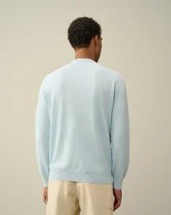 C.P. Company Cotton Crepe Jumper Starlight Blue Store