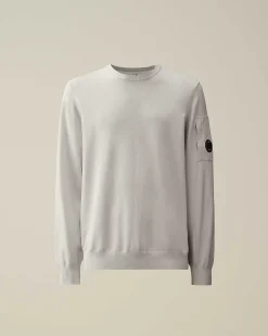 C.P. Company Cotton Crepe Jumper Drizzle Grey Clearance