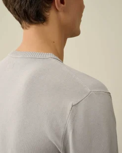 C.P. Company Cotton Crepe Jumper Drizzle Grey Clearance
