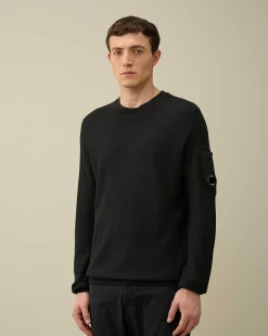 C.P. Company Cotton Crepe Knit Black Cheap