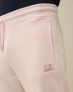 C.P. Company Cotton Diagonal Fleece Sweatpants Heavenly Pink Best