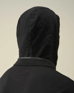 C.P. Company Cotton Fleece Zipped Sweatshirt Black Store