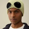 C.P. Company Cotton Goggle Beanie White Pear Hot