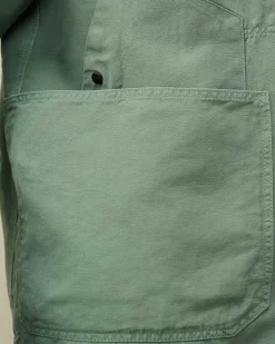 C.P. Company Cotton/Linen Overshirt Green Bay Outlet
