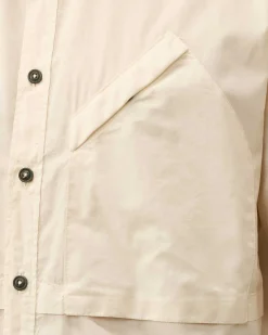 C.P. Company Cotton Rip-Stop Pocket Shirt Pistachio Shell-Beige Cheap