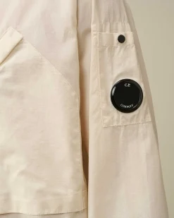 C.P. Company Cotton Rip-Stop Pocket Shirt Pistachio Shell-Beige Cheap
