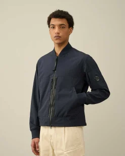 C.P. Company C.P. Shell-R Bomber Jacket Total Eclipse-Blue Hot