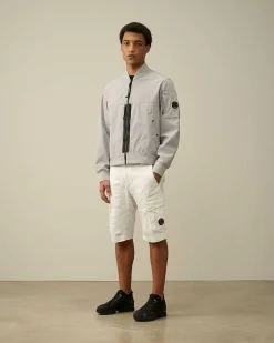 C.P. Company C.P. Shell-R Bomber Jacket Drizzle Grey Clearance