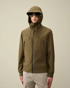 C.P. Company C.P. Shell-R Goggle Jacket Ivy Green Clearance