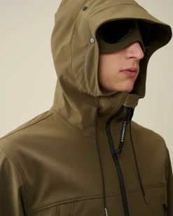 C.P. Company C.P. Shell-R Goggle Jacket Ivy Green Clearance