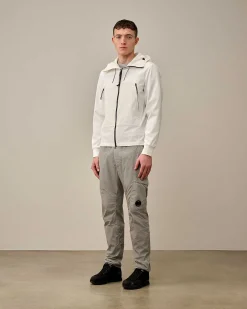 C.P. Company C.P. Shell-R Goggle Jacket Gauze White Best